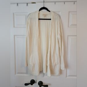 Michael Kors Winter White Cardigan Sweater